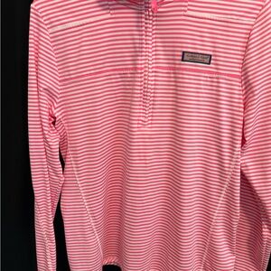 Vineyard Vines Pink and White Striped Top